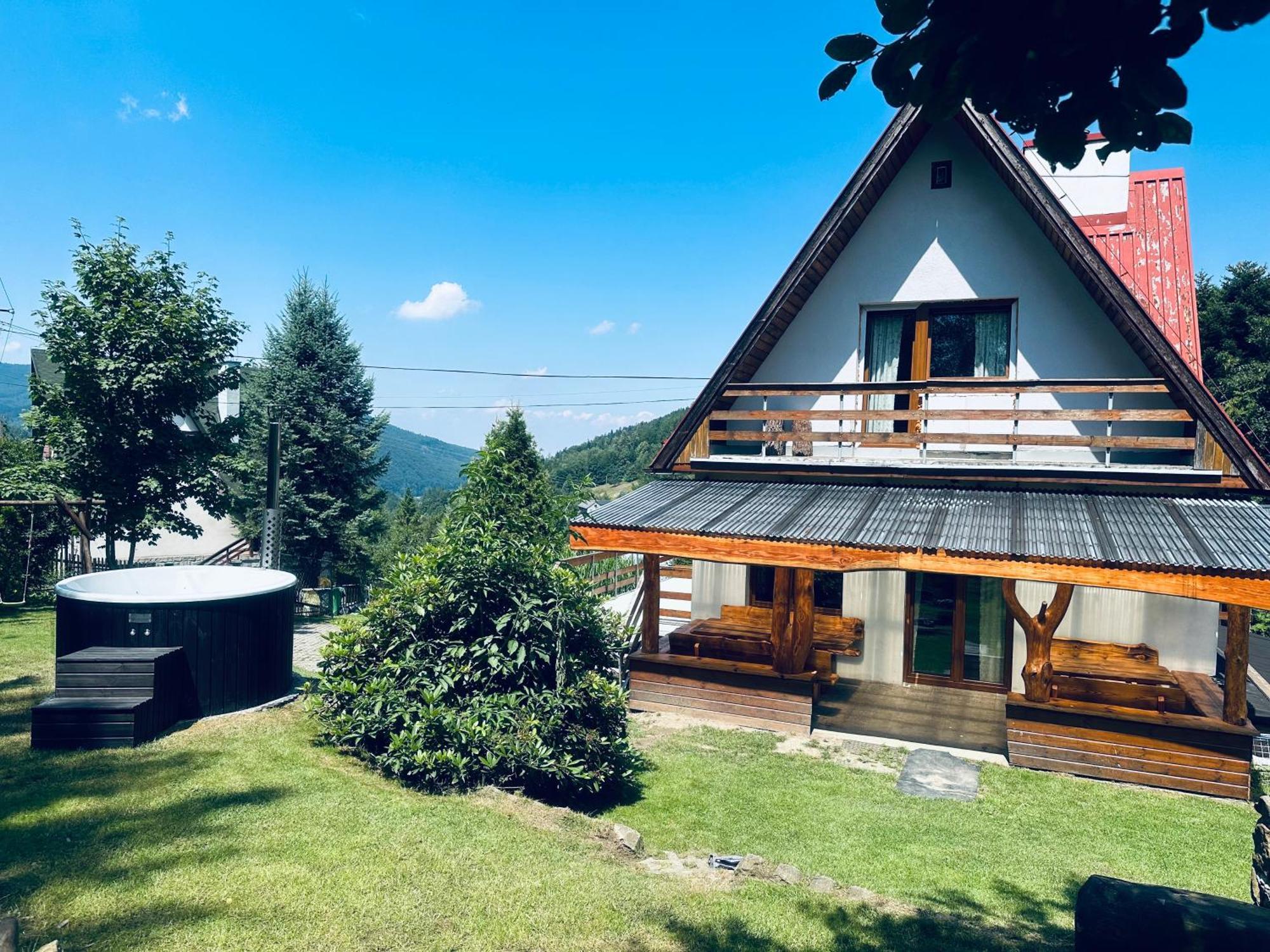 Jozka Chata Max 15 Os Sauna Jacuzzi Porąbka Buitenkant foto